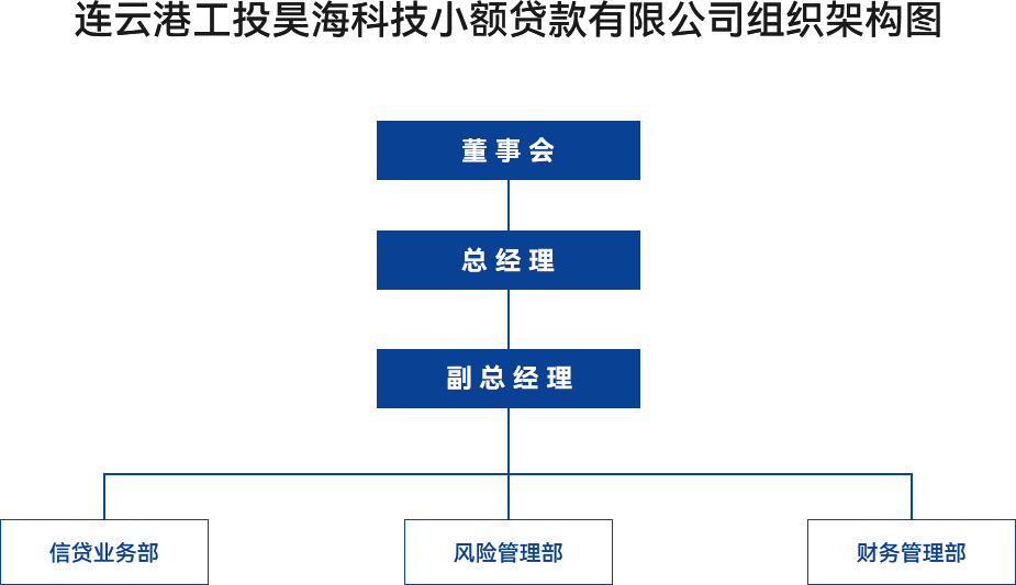 金融板塊-連云港工投昊?？萍夹☆~貸款有限公司組織架構(gòu)圖